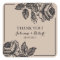 Rustic Roses Thank You Wedding Favor Stickers