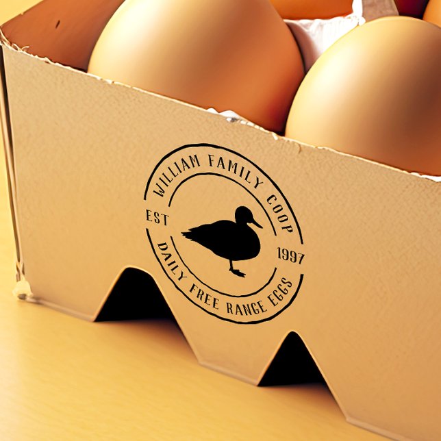 Rustic Round Farm Details & Duck Egg Carton Rubber Stamp (Rubber Stamp Mock-up)