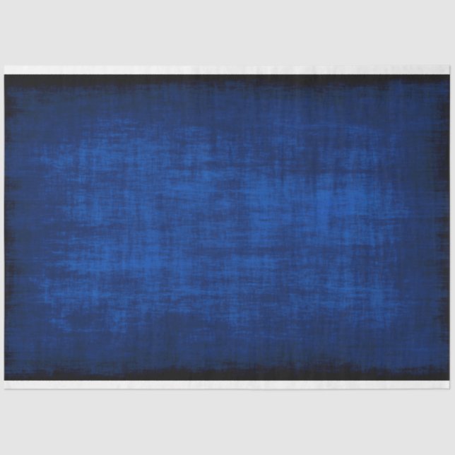 Rustic Royal Blue Texture Background lg Decoupage Tissue Paper (Front)