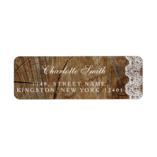 Rustic Royal Personalized Lace Address Labels