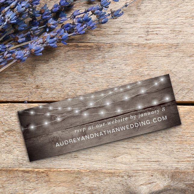 Rustic RSVP Wedding Website | Mini Cards (Creator Uploaded)