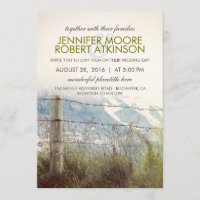 Rustic Rural Fence Post Country Farm Wedding