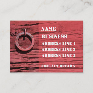 Rustic Rural Red Wooden Barn Wall Bookmark ATC Business Card