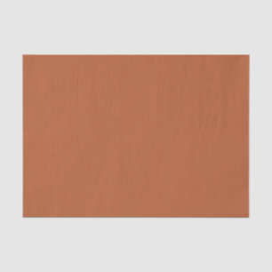 Rustic Rust Brown Solid Colour Tissue Paper