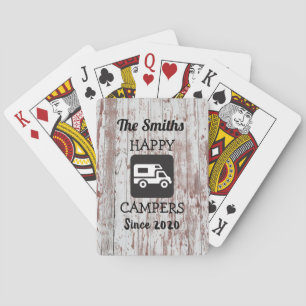 Rustic RV Playing Cards w/Camper