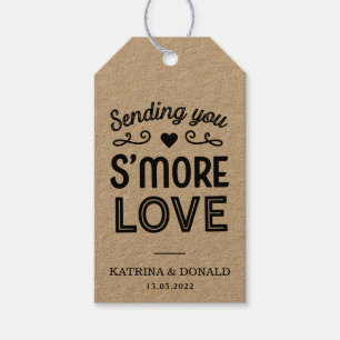 Rustic S’more Love Wedding Gift Tags