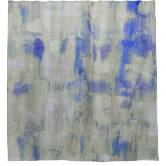 Rustic Sage Distressed Watercolor Shower Curtain