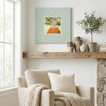 Rustic Sage Green Botanical Floral Custom Photo Canvas Print<br><div class="desc">Beautiful Stylish Rustic Sage Green Botanical Floral Custom Photo Frame Canvas Print</div>