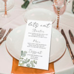 Rustic Sage Green Eucalyptus Wedding Menu<br><div class="desc">You will love this sage green,  eucalyptus watercolor design from our studio for you to customise.  If you have alternative layouts in mind please contact us and we would be happy to help.</div>