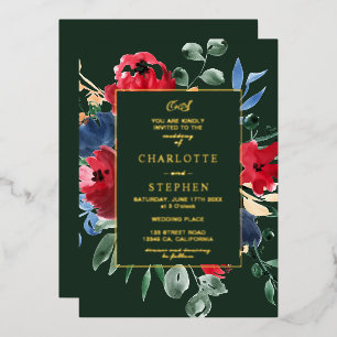 Rustic sage green floral watercolor gold wedding