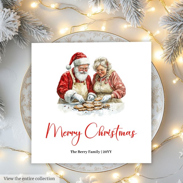 Rustic Santa Claus Vintage Festive Merry Napkins (Rustic Santa Claus Vintage Festive Merry Napkin)