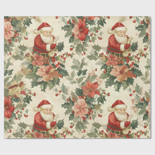 Rustic Santa Clause Wrapping Paper