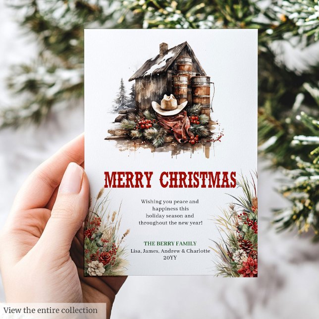 Rustic savanna Christmas greeting card digital (Rustic savanna Christmas greeting card digital

)