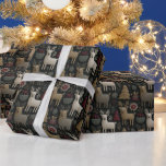 Rustic Scandinavian Reindeer & Forest Christmas  Wrapping Paper<br><div class="desc">Bring a touch of rustic Scandinavian charm to your holiday season with this festive reindeer and woodland forest design. Perfect for cosy, traditional Christmas décor, it blends Nordic folk art style with modern holiday cheer. Printed on premium wrapping paper, ideal for making your gifts look extra special under the tree....</div>