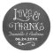 Rustic Script Love and Thanks Chalkboard