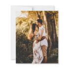 Rustic Script Photo Budget Wedding Save the Date