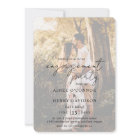 Rustic Script Photo Modern Engagement Party