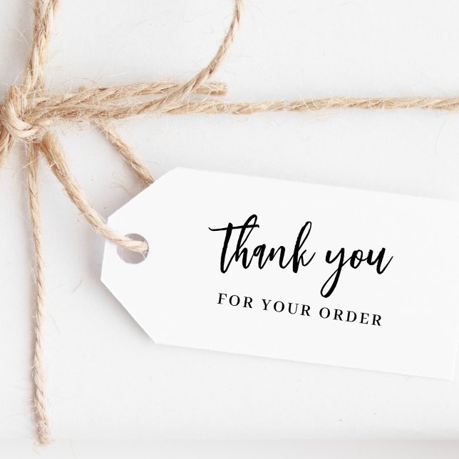 Rustic Script Thank You for Your Order Product Self-inking Stamp (Creator Uploaded)