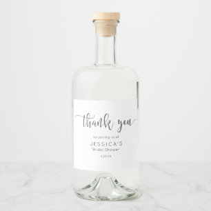 Rustic Script Wine Bottle Label