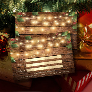Rustic Seasonal Country Corporate Mistletoe Light 