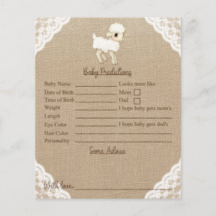 Rustic Sheep Baby Shower Predictions And Advice