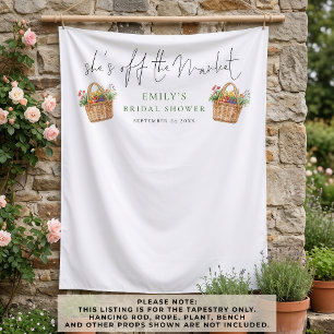 Rustic Shes off the Market Photo Backdrop Tapestry