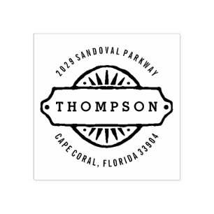 Rustic Sign Rubber Stamp