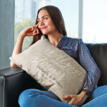 Rustic Simple Modern Always and Forever Gift Beige Lumbar Cushion<br><div class="desc">Customise a Rustic Simple Modern Always and Forever Gift Beige Lumbar Pillow to match your decor. Mylini Design offers a modern and unique way to show your love and affection to the special couple in your life. Make your gift memorable with a personalised pillow from Mylini Design.</div>