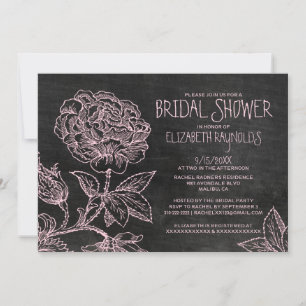 Rustic Slate Bridal Shower Invitations