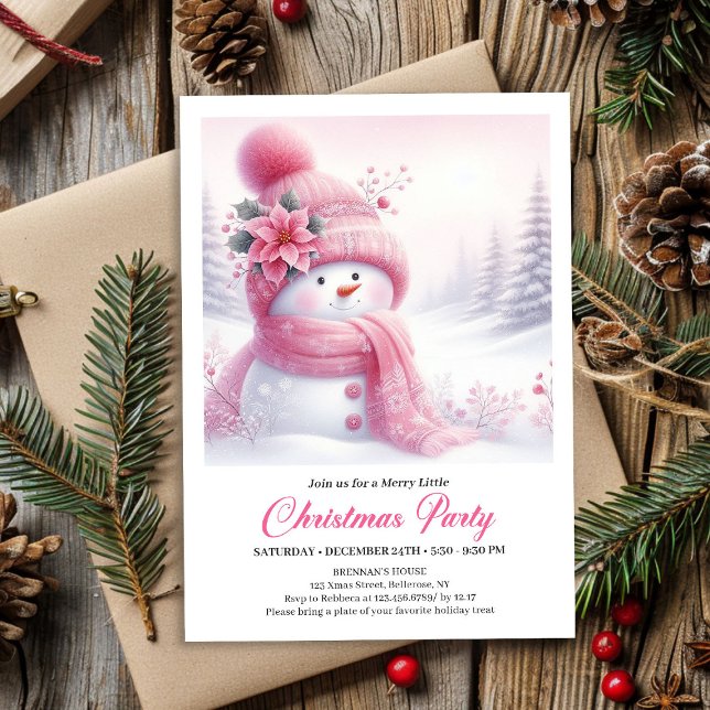 Rustic Snowy Forest Kids Printable Christmas  Invitation (Rustic Snowy Forest Kids Printable Christmas Invitation

)