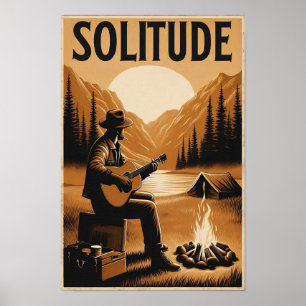 Rustic Solitude in a Mountain Wilderness Poster