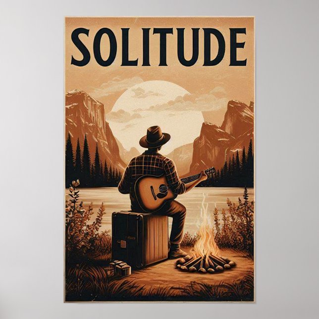 Rustic Solitude in a Mountain Wilderness Poster (Front)