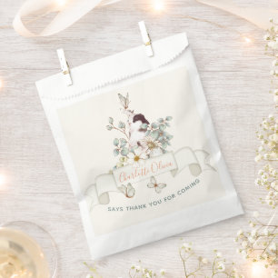 Rustic Some Bunny is One Floral Girl Cottagecore Favour Bags