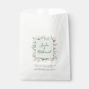 Rustic Southern Cotton & Wood Country Farm Wedding Favour Bags
