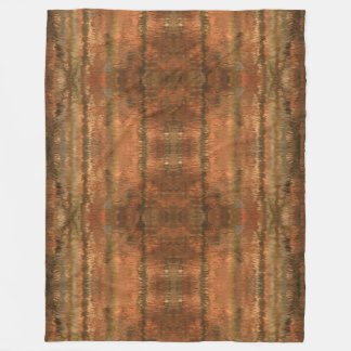 Rustic Southwest Brown Patterned Fleece Blanket