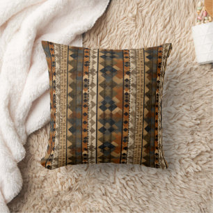 Rustic Southwestern Stripe Pattern (6) Cushion