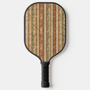 Rustic Southwestern Stripe Pattern (7) Pickleball Paddle