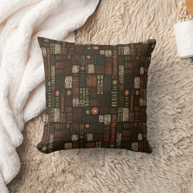 Rustic Southwestern Stripe Pattern (8) Cushion (Blanket)