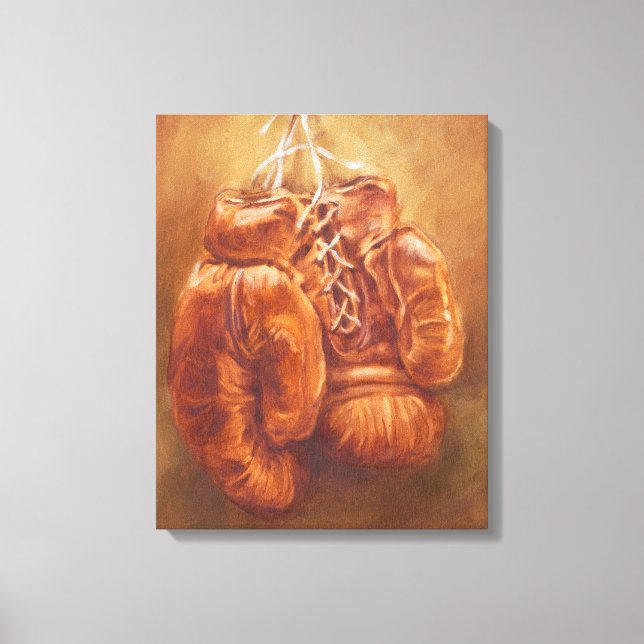 Rustic Sports | Boxing Glove Canvas Print (Front)