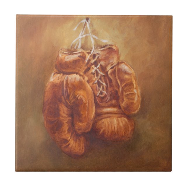 Rustic Sports | Boxing Glove Tile (Front)