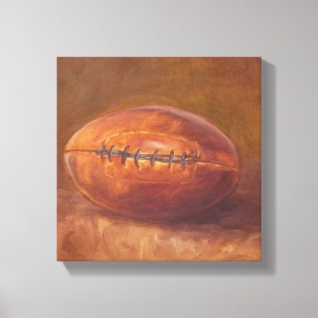 Rustic Sports | Football Canvas Print (Front)