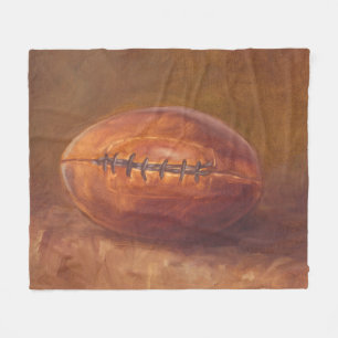Rustic Sports   Football Fleece Blanket