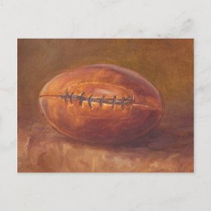 Rustic Sports   Football Postcard