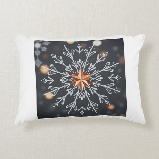 Rustic Star Glow Decorative Cushion (Front)