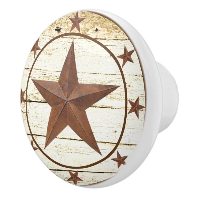Rustic  star wheel ceramic knob (Right)