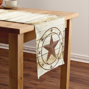 Rustic  star wheel long table runner
