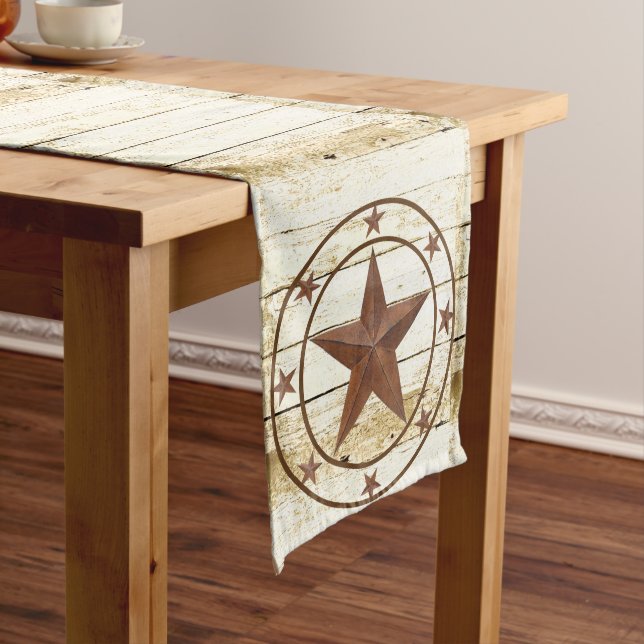 Rustic  star wheel long table runner (In Situ)