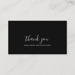 Rustic Starry Night Mountain Forest Thank you Card