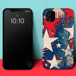 Rustic Stars and Stripes Patriotic iPhone Case
