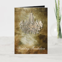 rustic steampunk vintage chandelier wedding